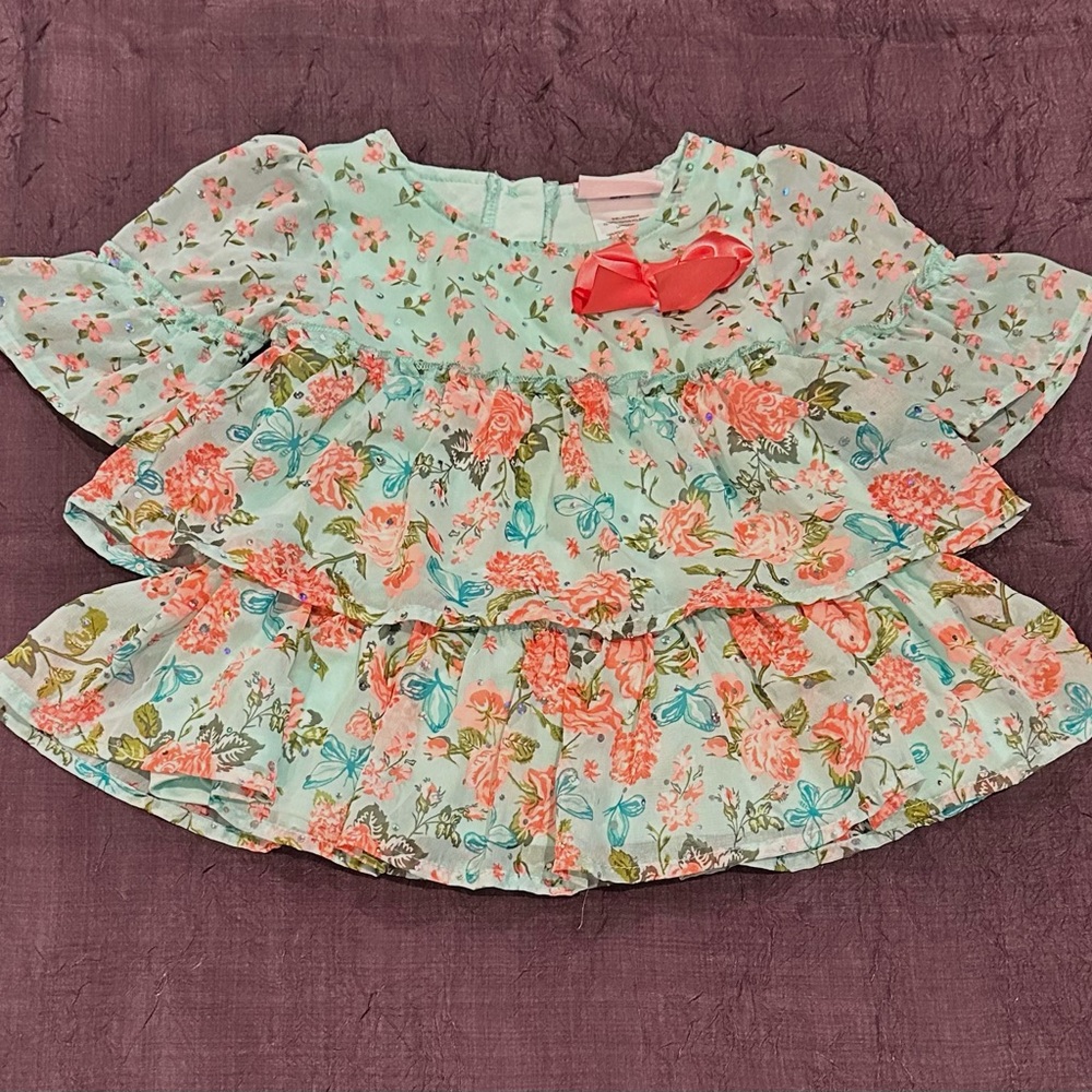 Charming Baby Dress with Floral Accents